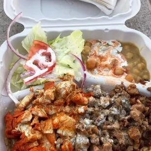 #6 combo platter - chicken &amp; gyro