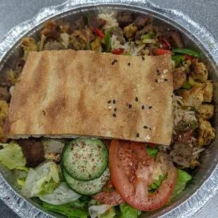 Chicken and Lamb Mix over Rice