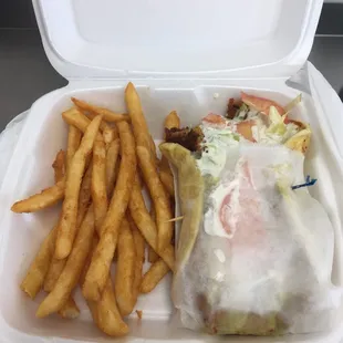 #20 chicken gyro combo