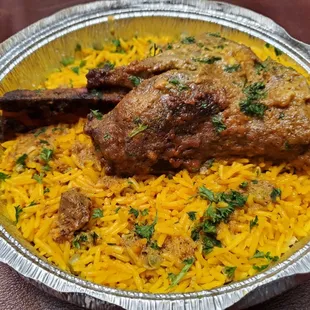 Lamb Shank ($22.79) takeout