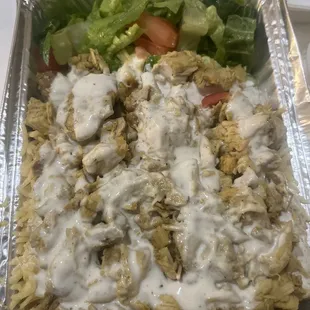 Chicken Over Rice Plate