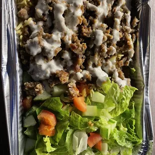 Gyro Over Rice Plate