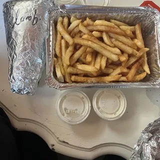 Lamb shawarma wrap