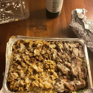 Gyro Over Rice Plate