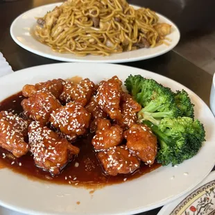 69. Sesame Chicken and  Lo Mein