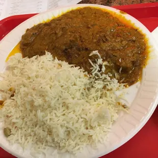 Lamb korma. A lot of food!