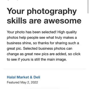 Thanks for the feature, Halal Market &amp; Deli!