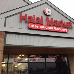 the front of the store