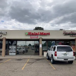 the front of the store