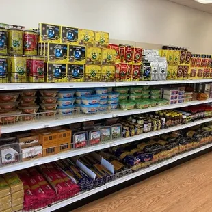 a wide selection of food items