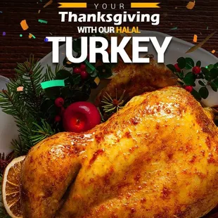 Celebrate your thanksgiving with our Halal Turkey.