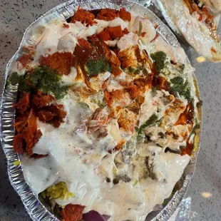 Da lamb platter - heavy on da sauces