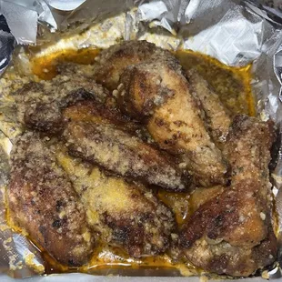 Garlic Parmesan wings