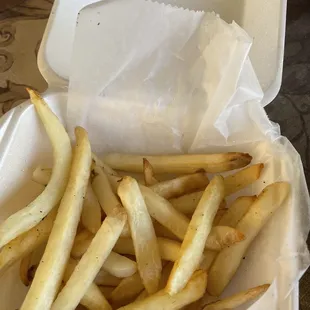 Cold fries  Fries cold