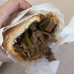 Philly Cheese Steak , very juicy and flavorful!