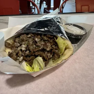 Beef Shawarma Wrap