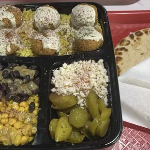 Falafel (5), Rice Plate