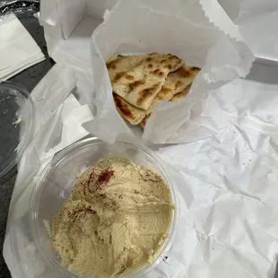 Pita and hummus