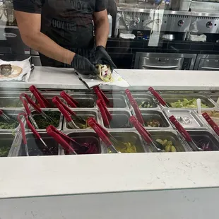 Lots of toppings