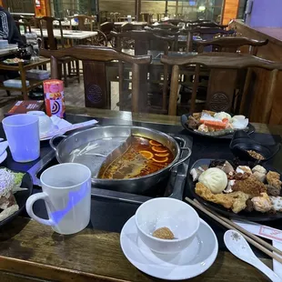 Warming up the broth