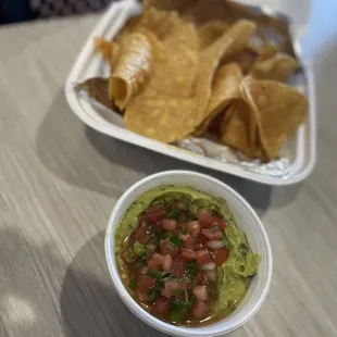 Chips and guacamole
