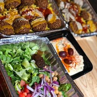 a variety of food items