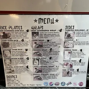 food menu