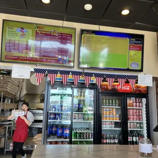 Here comes our pizza