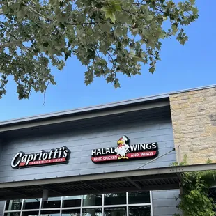 the front of the building