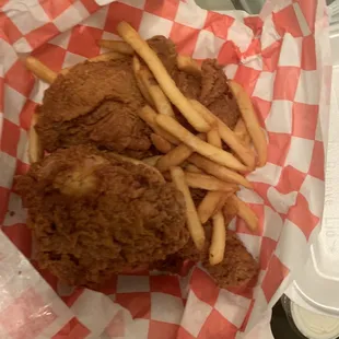 4 Piece Leg and Thigh Meal w/ Fries