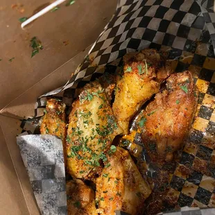 a box of halal wings