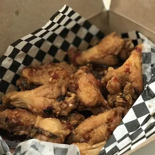 chicken wings and fried chicken