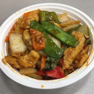 6. Basil Chicken Combo