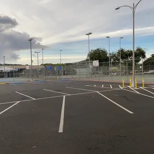 Empty courts this AM