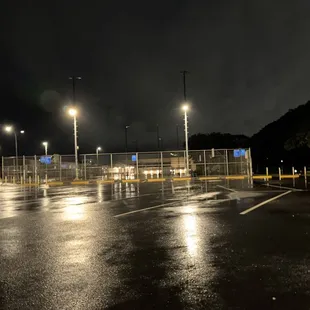 Wet park walk at 6:26 AM