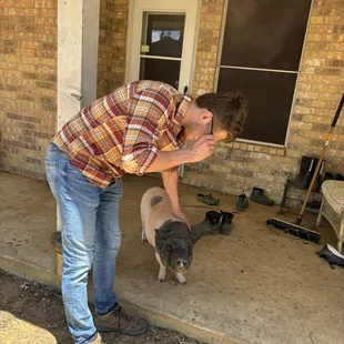 My husband is a piggy magnet