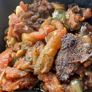 a close up of a meal