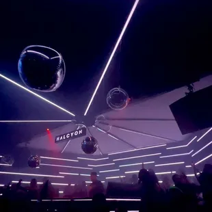 a view of the stage from above