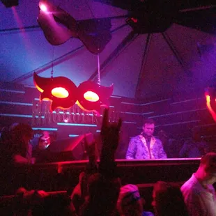 a crowd of people at a nightclub