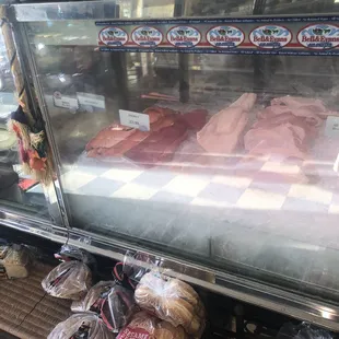 Fish and chicken section.