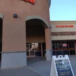 outside