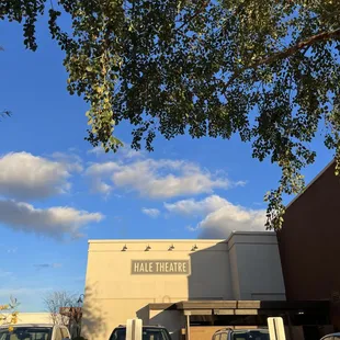 cars parked in front of the building