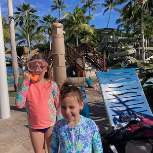 Pool slides in the background...