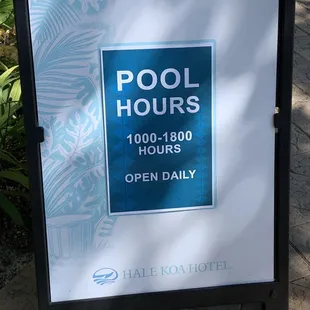 Pool hours