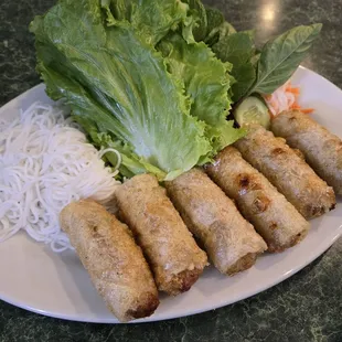 Spring rolls! Bigger than your average restaurant, and extremely tasty!