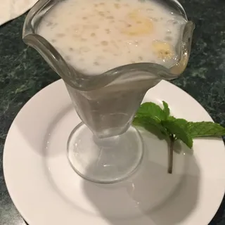 Banana Tapioca Pearls in Coconut Milk