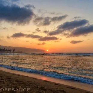 The sun is nearly gone, making the sky a wonder.