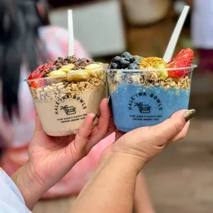 Paniolo Bowl and Blue Majik! Freaking delish and best bowls