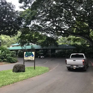 outside