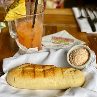 Fresh bread with bland guava butter